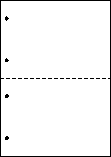 Ａ４白紙２面 穴−図