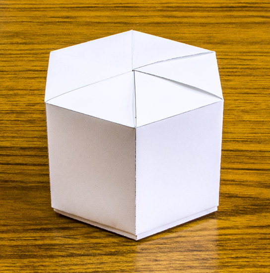 六角形のかわいい小物入れの作り方－A4用紙で作る折り紙 レイアウト