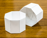 A4用紙折り紙 八角形の小箱