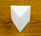 A4コピー用紙で作る　正三角柱