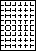 A4白紙　縦10面×横7面=70分割−図