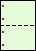 A4グリーン２面 穴　ミシン目入り用紙−図