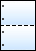 A4ブルーグラデーション2面 穴　ミシン目用紙−図