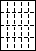 A4白紙　縦4面×横5面=20面　ミシン目用紙−図