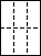 A4白紙　縦2面×横3面=12面　ミシン目入り用紙−図