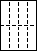 A4白紙　縦2面×横4面=8分割−図