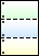 A4 3色グラデーション３面 穴　ミシン目入り用紙−図