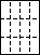 A4白紙　縦3面×横4面=12面　ミシン目用紙−図
