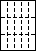 A4白紙　縦3面×横5面=15面　ミシン目用紙−図