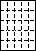 A4白紙　縦5面×横5面=25面　ミシン目入り用紙−図