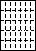 A4白紙　縦5面×横7面=35面　ミシン目入り用紙−図