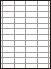 余白付き A4白紙　縦10面×横4面=40面　ミシン目用紙−図