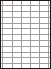 余白付き A4白紙　縦10面×横5面=50面　ミシン目用紙−図